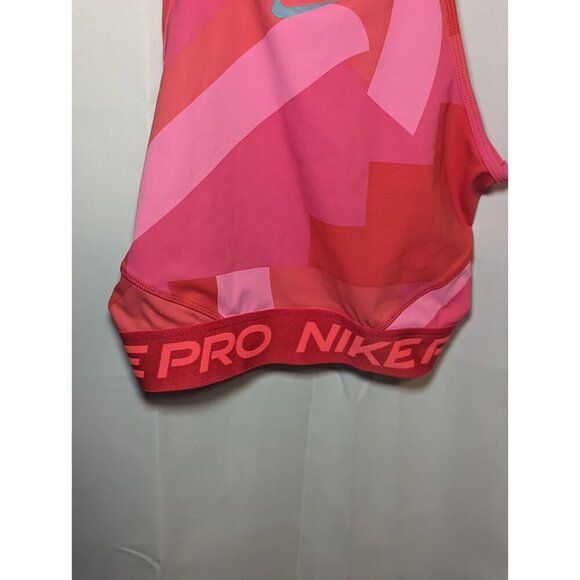 Nike FD0954-635 Women's Sz S Pink/Red Dri-Fit Cropped Training Tank Top - Picture 7 of 11